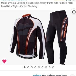 Men’s cycling outfit in large